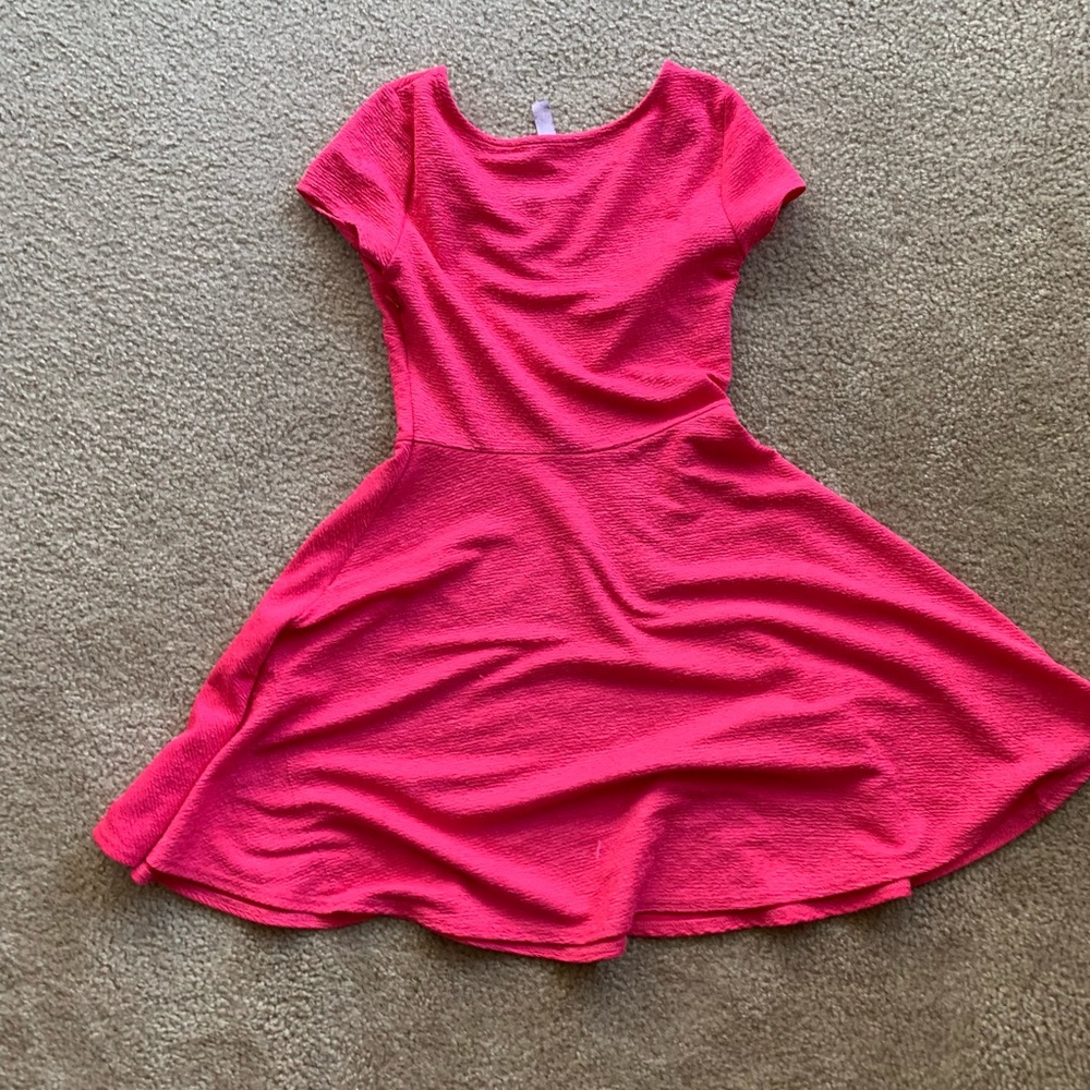Pink stretchy mini dress